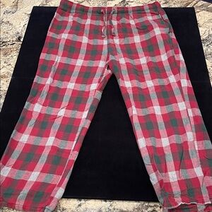 Old Navy Men's Plaid Lounge Pants - Red and Green